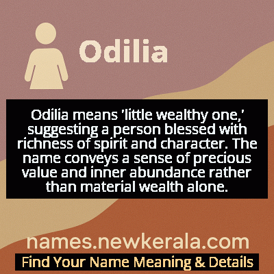 Odilia Name Meaning and Origin