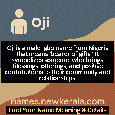 Oji Name Meaning and Origin