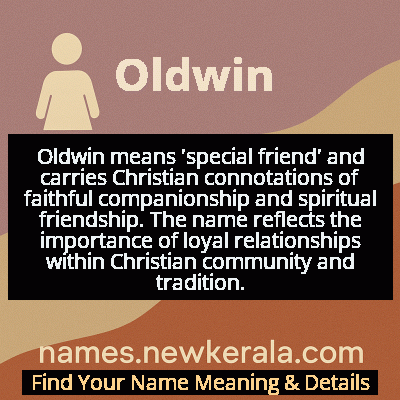 Oldwin Name Meaning and Origin