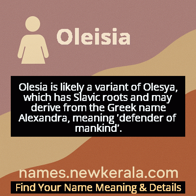 Oleisia Name Meaning and Origin