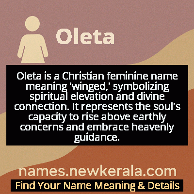 Oleta Name Meaning and Origin