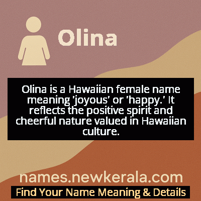Olina Name Meaning and Origin
