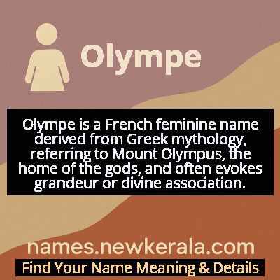 Olympe Name Meaning and Origin