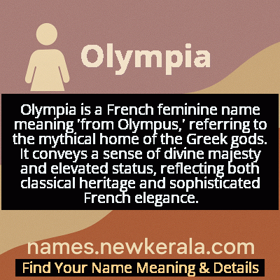 Olympia Name Meaning and Origin