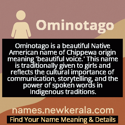 Ominotago Name Meaning and Origin