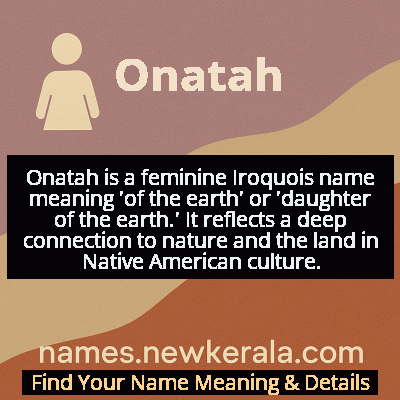 Onatah Name Meaning and Origin