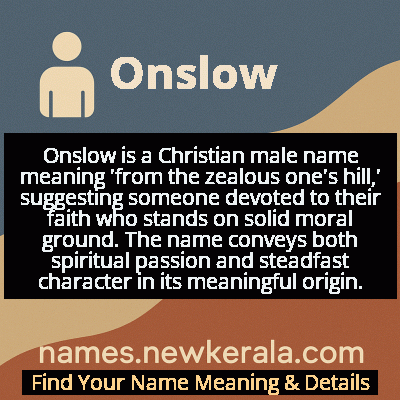 Onslow Name Meaning and Origin