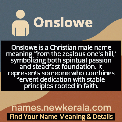 Onslowe Name Meaning and Origin