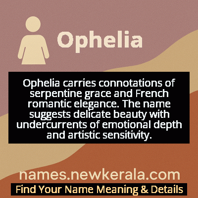 Ophelia Name Meaning and Origin