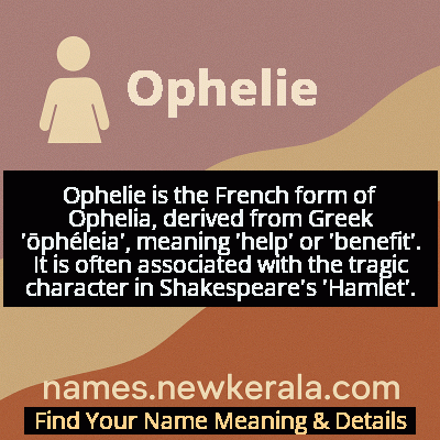 Ophelie Name Meaning and Origin