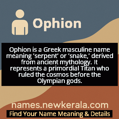 Ophion Name Meaning and Origin