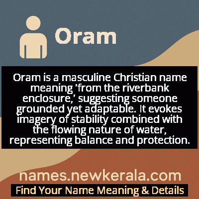 Oram Name Meaning and Origin
