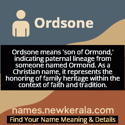 Ordsone Name Meaning and Origin