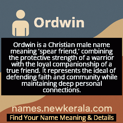 Ordwin Name Meaning and Origin