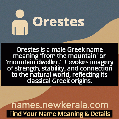 Orestes Name Meaning and Origin