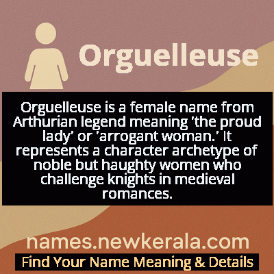 Orguelleuse Name Meaning and Origin