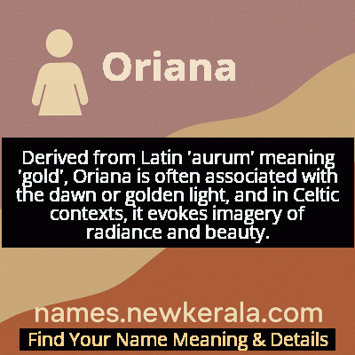 Oriana Name Meaning and Origin