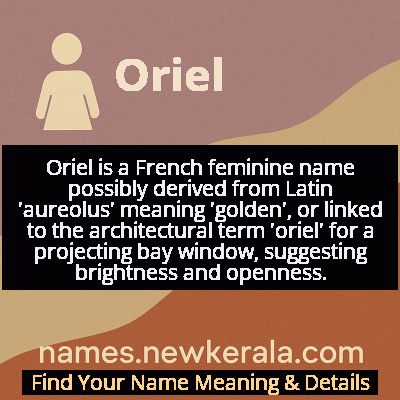 Oriel Name Meaning and Origin