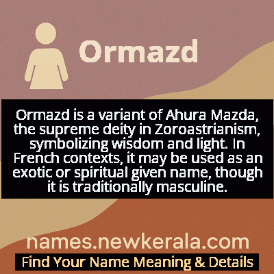 Ormazd Name Meaning and Origin