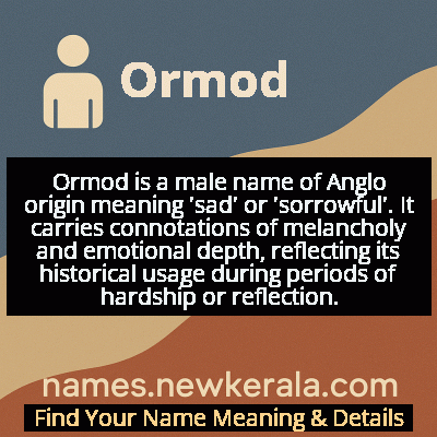 Ormod Name Meaning and Origin