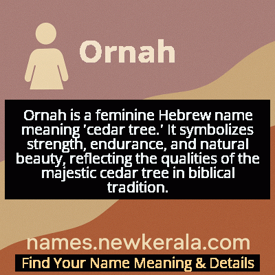 Ornah Name Meaning and Origin