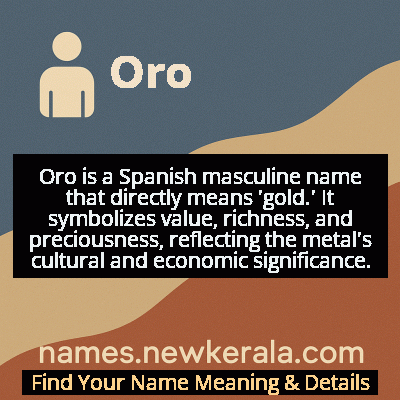 Oro Name Meaning and Origin