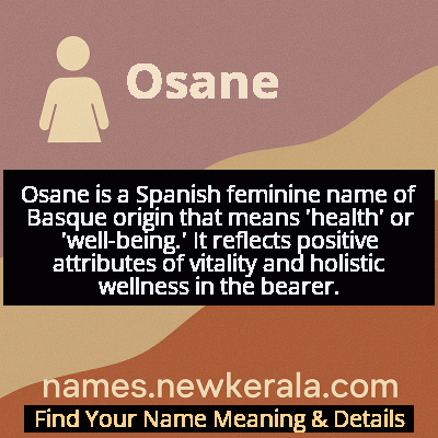 Osane Name Meaning and Origin