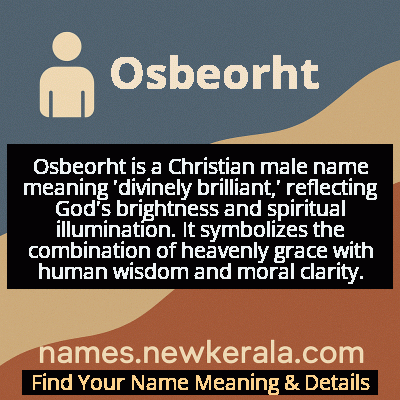 Osbeorht Name Meaning and Origin