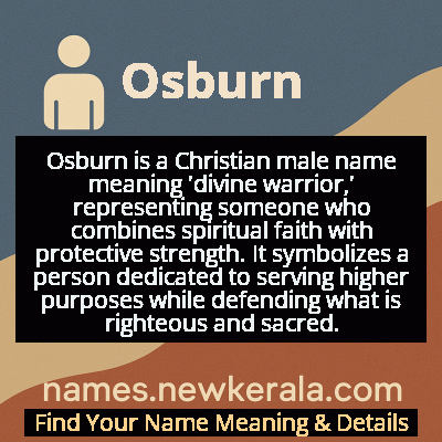 Osburn Name Meaning and Origin