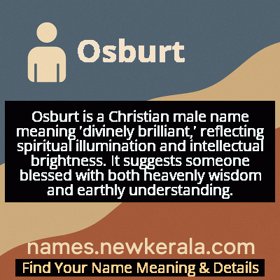 Osburt Name Meaning and Origin