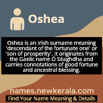 Oshea Name Meaning and Origin