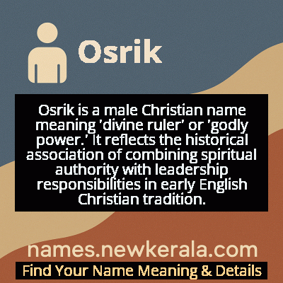 Osrik Name Meaning and Origin