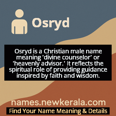 Osryd Name Meaning and Origin