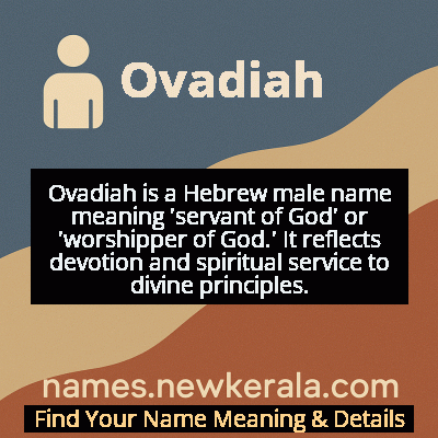 Ovadiah Name Meaning and Origin