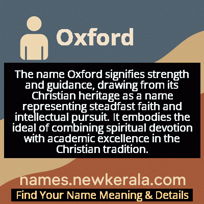 Oxford Name Meaning and Origin