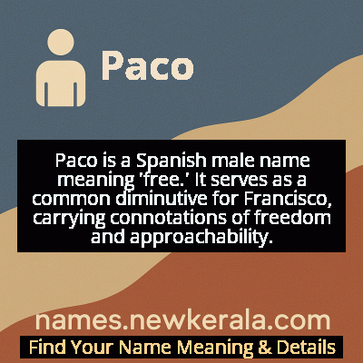 Paco Name Meaning and Origin