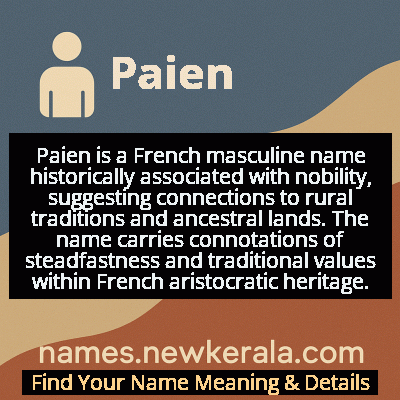 Paien Name Meaning and Origin