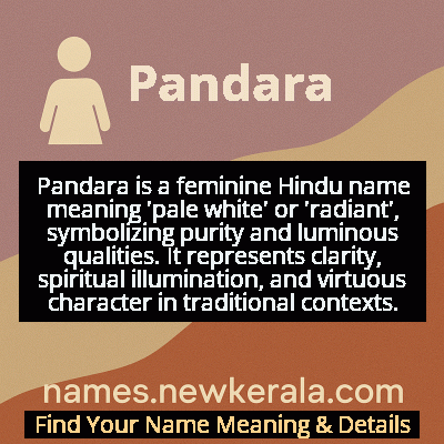 Pandara Name Meaning and Origin