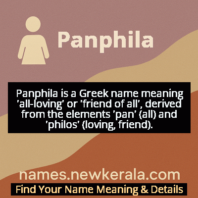 Panphila Name Meaning and Origin