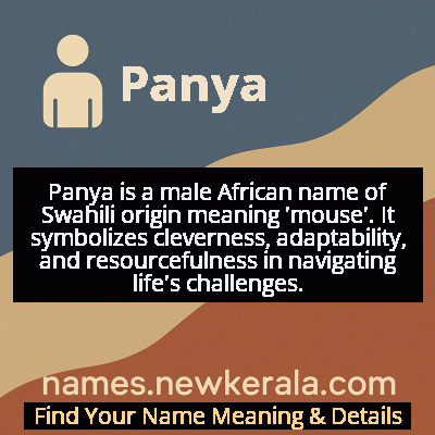 Panya Name Meaning and Origin