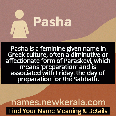 Pasha Name Meaning and Origin