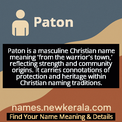 Paton Name Meaning and Origin