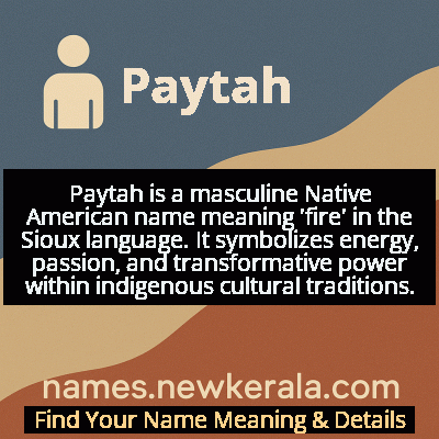 Paytah Name Meaning and Origin