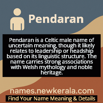 Pendaran Name Meaning and Origin