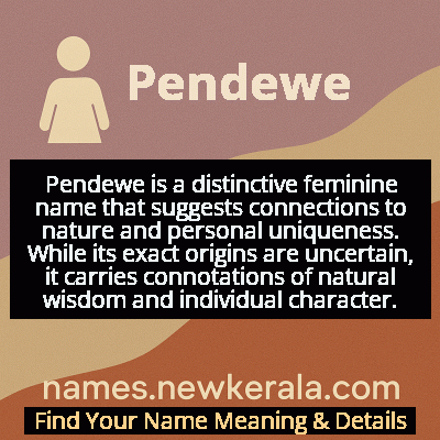 Pendewe Name Meaning and Origin