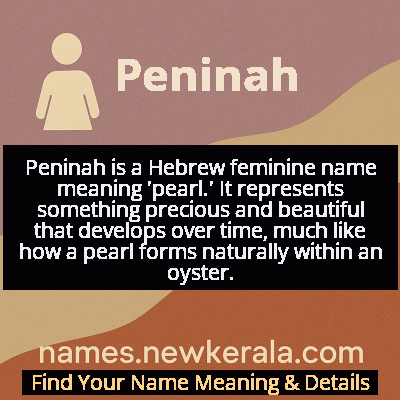 Peninah Name Meaning and Origin