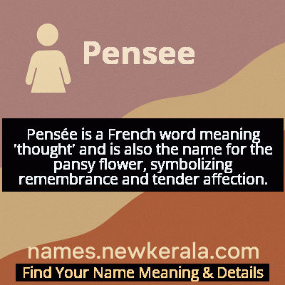 Pensee Name Meaning and Origin