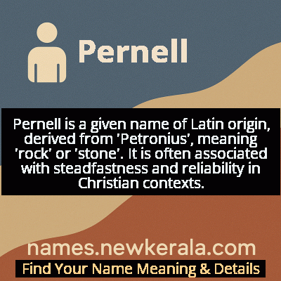 Pernell Name Meaning and Origin