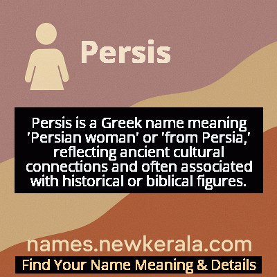 Persis Name Meaning and Origin