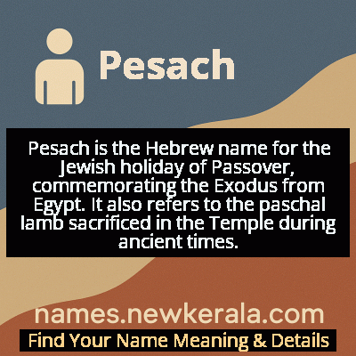 Pesach Name Meaning and Origin